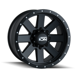 ION Type 134 20x9 / 8x165.1 BP / 18mm Offset / 130.8mm Hub Matte Black/Black Beadlock Wheel