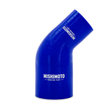 Load image into Gallery viewer, Mishimoto Silicone Reducer Coupler 45 Degree 1.75in to 2.5in - Blue