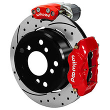 Cargar imagen en el visor de la galería, Wilwood Forged Dynalite Rear Electronic Parking Brake Kit - Red Powder Coat Caliper - D/S Rotor