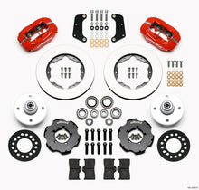 Cargar imagen en el visor de la galería, Wilwood Forged Dynalite Front Kit 10.75in Red 64-65 Mustang 6 Cylinder 4-lug