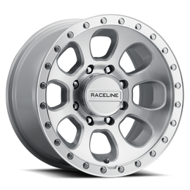 Raceline 961MC Bolt 17x9in / 8x165.1 BP / -12mm Offset / 130.81mm Bore - Machined Cc