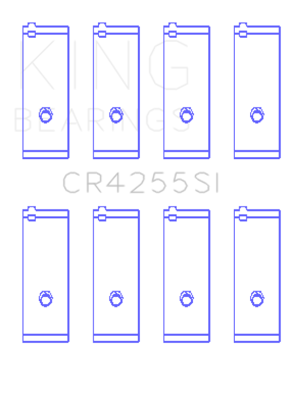 King Engine Bearings G.M.C. /Quard 4 1996/Up (Size +0.50mm) Connecting Rod Bearing Set