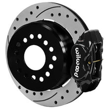 Cargar imagen en el visor de la galería, Wilwood Ford Explorer 8.8in Rear Axle Dynalite Disc Brake Kit 12.19in Drill/Slot Rotor Blk Caliper