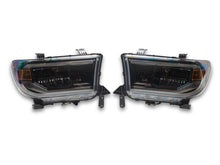 Cargar imagen en el visor de la galería, Raxiom 07-13 Toyota Tundra CXR Series LED Projector Headlights- Black Housing- Clear Lens