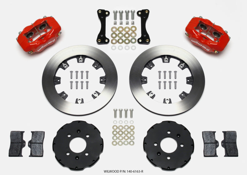 Wilwood Forged Dynalite Front Hat Kit 12.19in Red 94-01 Honda/Acura w/262mm Disc