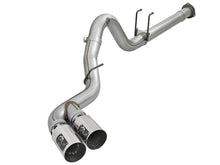 Cargar imagen en el visor de la galería, aFe Rebel XD 4in SS Down-Pipe Back Exhaust w/Dual Polished Tips 17-18 Ford Diesel Trucks V8-6.7L(td)