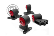 Cargar imagen en el visor de la galería, Innovative 91-99 Mitsubishi 3000GT / GTO 6G72 Black Steel Mounts 85A Bushings