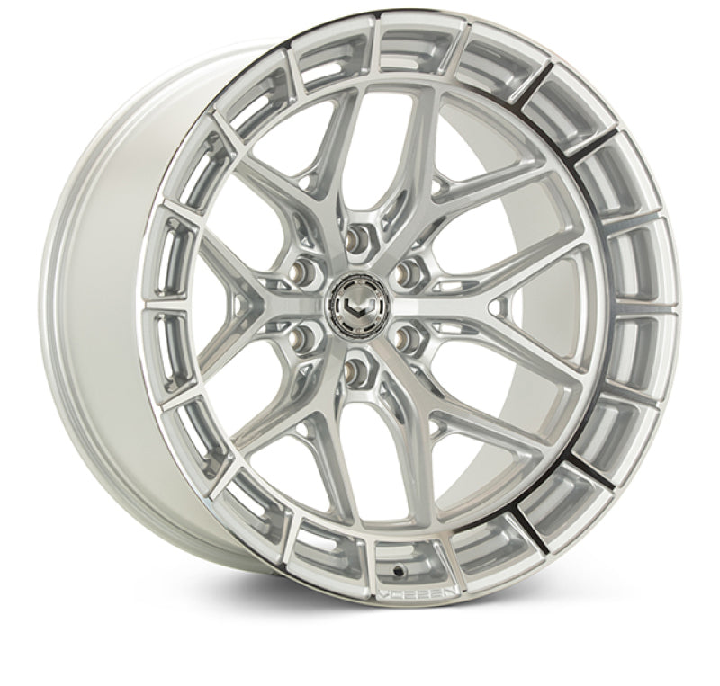 Vossen HFX-1 22x10 / 8x180 / ET-18 / Super Deep / 124.3 CB - Silver Polished Wheel