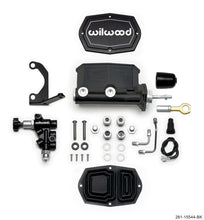 Cargar imagen en el visor de la galería, Wilwood Compact Tandem M/C - 1in Bore w/Bracket and Valve fits Mustang (Pushrod) - Black