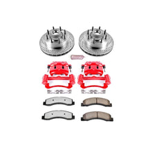 Cargar imagen en el visor de la galería, Power Stop 99-01 Ford F-250 Super Duty Front Z36 Truck &amp; Tow Kit w/Cals