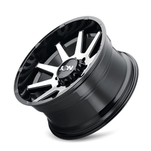 Cargar imagen en el visor de la galería, ION Type 143 20x10 / 8x180 BP / -19mm Offset / 124.2mm Hub Black/Machined Wheel