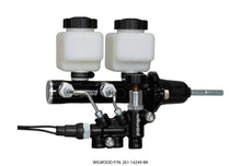 Cargar imagen en el visor de la galería, Wilwood Tandem Remote M/C Kit w L/H Brkt &amp; Prop Valve - 7/8in Bore Black-W/Pushrod