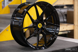 Vossen x Novitec NF8 21x11.5 / 5x114.3 / ET29 - Gloss Black Wheel - (Ferrari 296 - Rear)