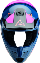 Cargar imagen en el visor de la galería, Answer AR1 Vendetta Helmet Dark Blue/Rhodamine/Orange Youth - Small