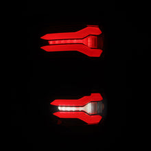 Cargar imagen en el visor de la galería, AlphaRex 24-25 Ford F-150 LUXX LED Taillights Blk-Red Activ Light/Seq Signal - Smoked Lens