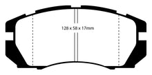 Cargar imagen en el visor de la galería, EBC 95-96 Subaru Impreza 2.2 Redstuff Front Brake Pads