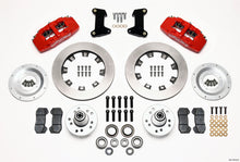 Cargar imagen en el visor de la galería, Wilwood Dynapro 6 Front Hub Kit 12.19in Red 74-80 Pinto/Mustang II Disc Spindle only