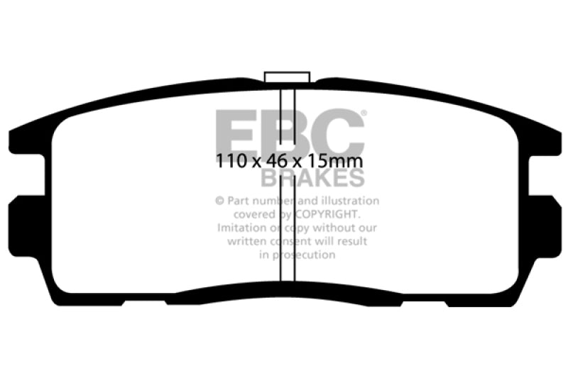 EBC 10+ Chevrolet Equinox 2.4 Yellowstuff Rear Brake Pads