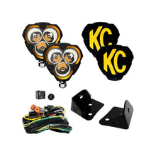 Cargar imagen en el visor de la galería, KC HiLiTES Jeep JK FLEX ERA 3 2-Light Sys Pillar Mount (40W Spot Beam)