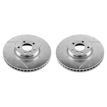 Cargar imagen en el visor de la galería, Power Stop 10-17 BMW 535i GT Front Evolution Drilled &amp; Slotted Rotors - Pair