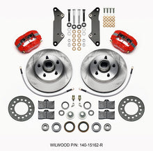 Cargar imagen en el visor de la galería, Wilwood Forged Dynalite-M Front Kit 11.88in 1 PC Rotor&amp;Hub Red Cadillac 1957-60