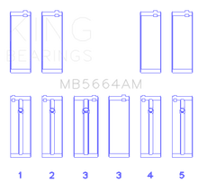 Cargar imagen en el visor de la galería, King Engine Bearings Nissan QR25DE DOHC 16 Valves (Size +0.25) Main Bearing Set