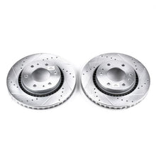 Cargar imagen en el visor de la galería, Power Stop 06-07 Buick Rainier Front Evolution Drilled &amp; Slotted Rotors - Pair