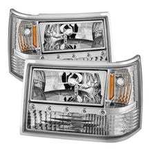 Cargar imagen en el visor de la galería, Xtune Jeep Grand Cherokee 93-98 1Pc Crystal Headlights Chrome HD-ON-JGC93-1PC-LED-C