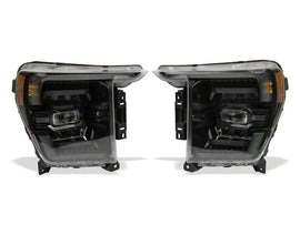 Raxiom 21-23 Ford F-150 CXR Series LED Headlights/White DRL- Black - Clear Lens