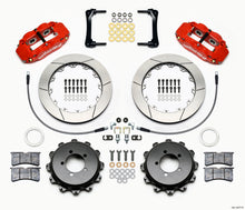 Cargar imagen en el visor de la galería, Wilwood Narrow Superlite 4R Rear Kit 12.88in Red 2008-2012 Subaru WRX w/Lines