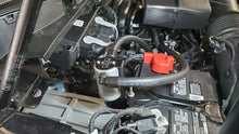 Load image into Gallery viewer, J&amp;L 23-26 Ford F-250/F-350 6.8L;7.3L Oil Separator 3.0 Passenger Side - Clear Anodized