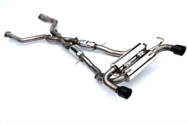 Invidia 2022+ Nissan Z 70mm Gemini Cat Back Exhaust - Single Layer Black Tip
