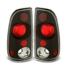 Load image into Gallery viewer, Raxiom 97-03 Ford F-150 Styleside Axial Series Version 2 Tail Lights- Black - Red/Clear Lens