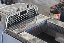 Cargar imagen en el visor de la galería, Deezee Universal Aluminum Front Truck Cargo Management Cab Rack Silver Mesh