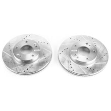 Cargar imagen en el visor de la galería, Power Stop 07-10 Kia Rondo Front Evolution Drilled &amp; Slotted Rotors - Pair