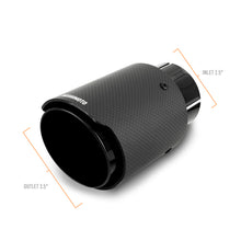 Cargar imagen en el visor de la galería, Mishimoto Carbon Fiber Muffler Tip 2.5in Inlet 3.5in Outlet Black