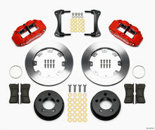 Cargar imagen en el visor de la galería, Wilwood Narrow Superlite 4R Front Kit 12.19in Drilled Red 87-89 Jeep YJ