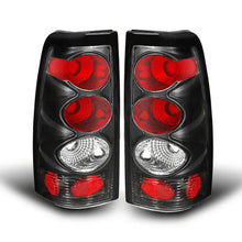 Cargar imagen en el visor de la galería, Raxiom 99-02 Chevrolet Silverado 1500 Fleetside Axial Series Tail Lights- Black- Smoked Lens