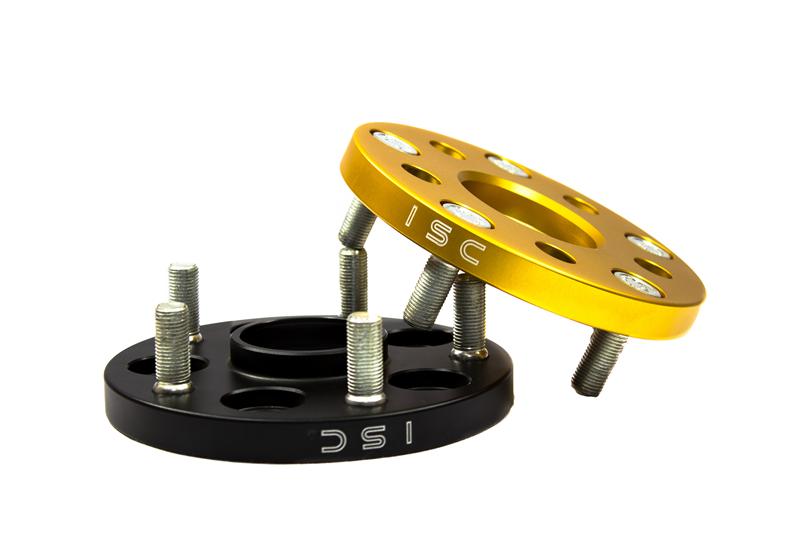 ISC Suspension Nissan 5x114.3 Hub Centric (66 Hub Bore) Wheel Spacers 15mm Black (Pair)