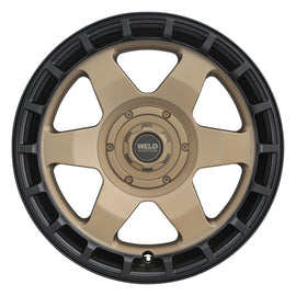 Weld Off-Road Ridge 20x9 - 8x165.1 BP - ET0 - 125.1mm CB - Satin Bronze Wheel (Black Ring)