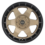 Weld Off-Road Ridge 20x9 - 5x127 / 5x139.7 BP - ET0 - 87.1mm CB - Satin Bronze Wheel (Black Ring)
