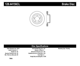 StopTech 07-19 Land Cruiser, LX570, Sequoia, Tundra SportStop Cryo Sport Drilled Rotor, Front Left