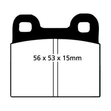 Cargar imagen en el visor de la galería, EBC 70-75 Alfa Romeo Montreal 2.6 Redstuff Rear Brake Pads