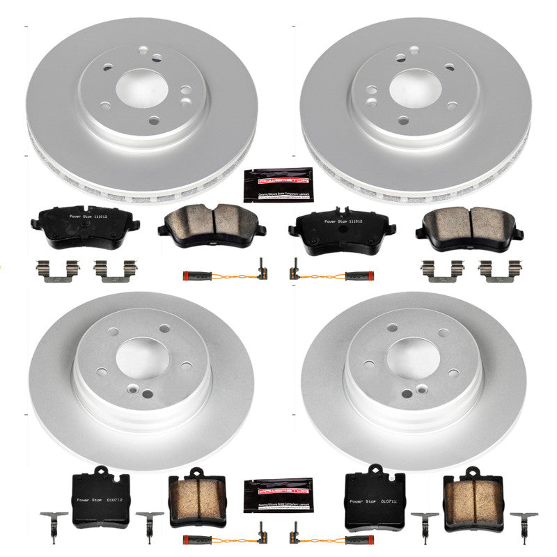 Power Stop 2003 Mercedes-Benz C230 Front & Rear Z23 Coated Brake Kit