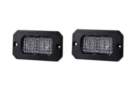 Diode Dynamics Stage Series 2 In LED Pod Sport - White Flood Flush WBL (Pair)