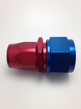 Load image into Gallery viewer, Fragola -10AN Fem. Nut x -8AN Hose Reducing Hose End - Blue/Red