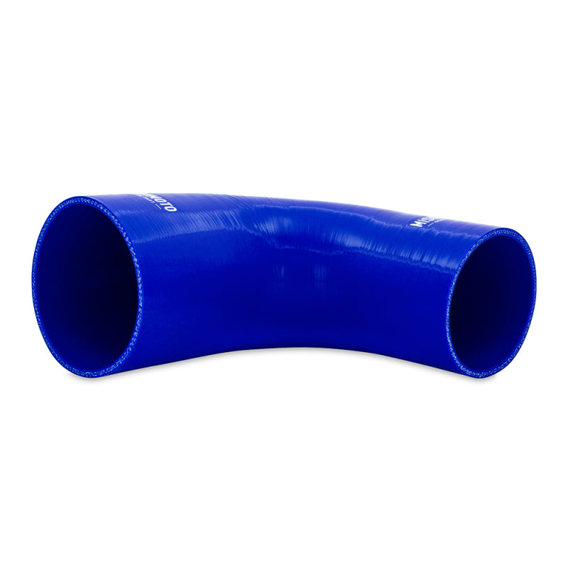 Mishimoto Silicone Reducer Coupler 90 Degree 3in to 3.75in - Blue