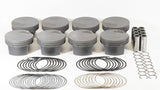 Mahle MS Piston Set SBF 408ci 4.030in Bore 4.00in Stroke 6.0in Rod .927 Pin -20cc 10.0 CR Set of 8