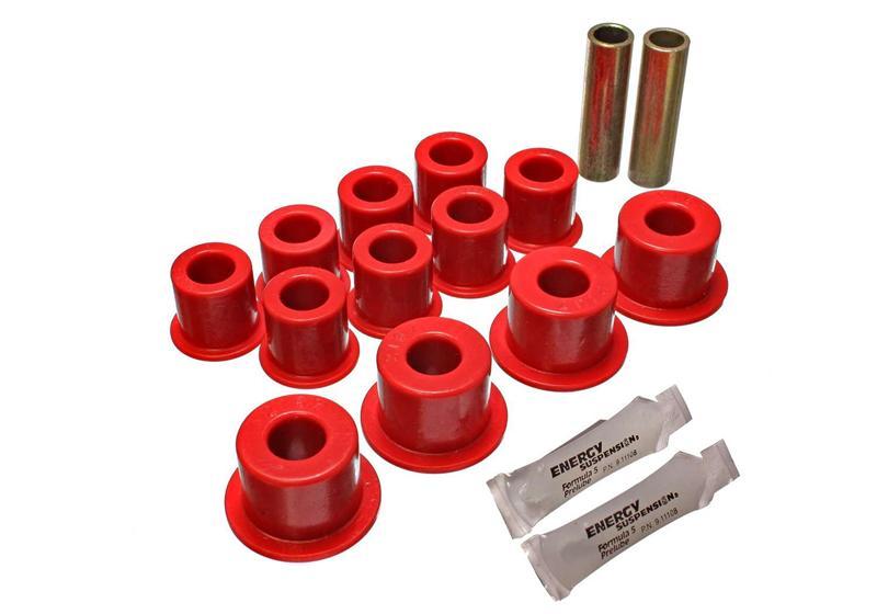 Energy Suspension 62-80 MG MGB Red Rear Leaf Spring Pad Set