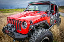 Cargar imagen en el visor de la galería, DV8 Offroad 18+ Jeep JL Heat Dispersion Hood - Primer Black